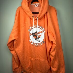 Homage Baltimore Orioles Hoodie 3XL – Ultra Soft Fleece Retro Mascot MLB Orange